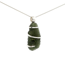 Moldavite Crystal Pendant Necklace (M1043)