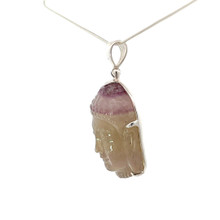 Carved Fluorite Pendant Necklace (SB2668)