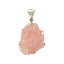 Morganite Crystal Pendant Necklace (AE1127)