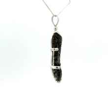 Carved Moldavite Goddess Pendant (FA2049)