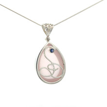 Rose Quartz Pendant Necklace (M1310)