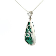 Chrysocolla Pendant Necklace (FA1037)