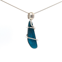 Blue Apatite Crystal Pendant (FA1029)