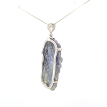 Carved Hackmanite Pendant Necklace