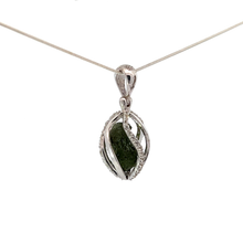 Moldavite Topaz Pendant Necklace (SB1199)