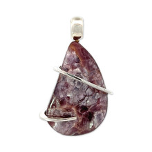 Lepidolite Coconut Pendant (SB1301)