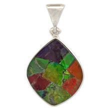 Ammolite Quartz Doublet Pendant (SB2898)