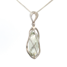 Green Amethyst Crystal Pendant (SB2931)