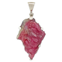 Carved Paraiba Tourmaline Pendant Necklace