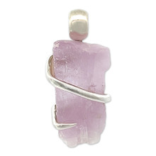 Kunzite Crystal Pendant Necklace (SE1030)