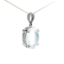 Gem Moon Quartz Pendant Necklace (SB3112)