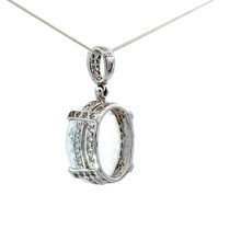 Gem Moon Quartz Pendant Necklace (SB3112)