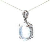Gem Moon Quartz Pendant Necklace (SB3112)