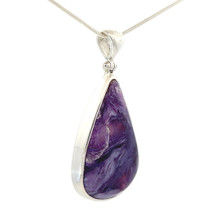 Charoite Pendant Necklace (AE1023)
