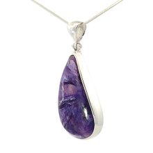 Charoite Pendant Necklace (AE1023)
