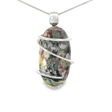 Cinnabar Crystal Pendant Necklace (SE1177)