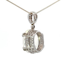 Gem Moon Quartz Pendant Necklace (SB3280)