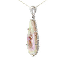 Agate Geode Pendant Necklace (SB3295)