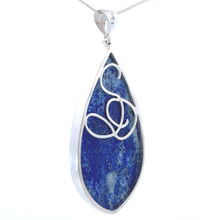 Lapis Lazuli Pendant Necklace (M1138)