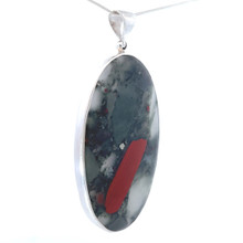 Bloodstone Pendant Necklace (SE1696)