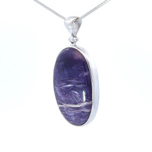 Charoite Pendant Necklace (AE1023)