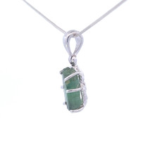 Green Tourmaline Pendant Necklace (SB1155)