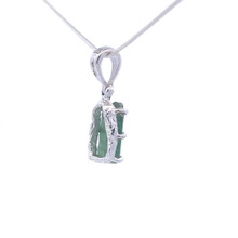 Green Tourmaline Pendant Necklace (SB1155)