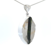Green Tourmaline in Quartz Pendant (SB1277)