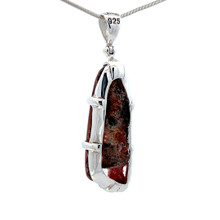 Natural Red Quartz Pendant Necklace (SB3110)