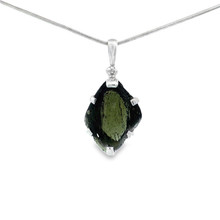 Polished Moldavite Pendant Necklace (SB2900)