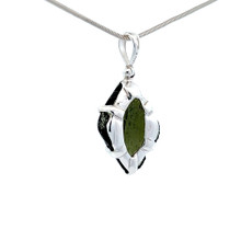 Polished Moldavite Pendant Necklace (SB2900)