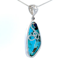 Hemimorphite Pendant Necklace (SE1529)