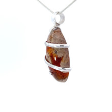 Fire Opal Pendant Necklace (FA1055)