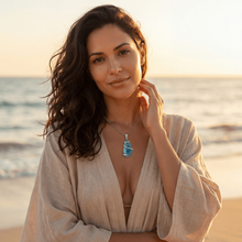 Larimar Pendant Neckalce (SE1155)