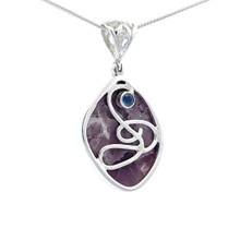 Lepidolite Pendant Necklace (AE1244)