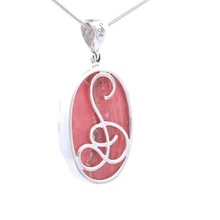 Rhodochrosite Pendant Necklace (FA1025)