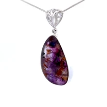 Amethyst Cacoxenite Pendant Necklace