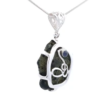 Agate Geode Pendant Necklace (AE1248)