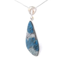 K2 Granite Azurite Pendant Necklace (SB2799)