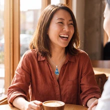 K2 Granite Azurite Pendant Necklace (SB2799)