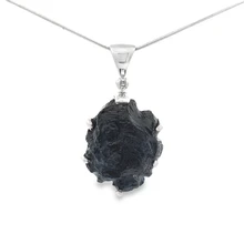 Billitonite Tektite Pendant Necklace (SB3380)