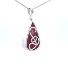 Thulite Pendant Necklace (SE1332)