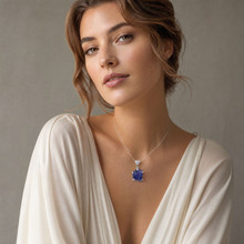 Tanzanite Pendant Necklace (SE1218)