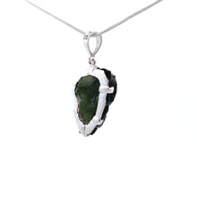 Carved Moldavite Dragon Pendant (SB2282)