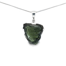 Carved Moldavite Dragon Pendant (SB2282)
