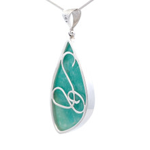 Amazonite Pendant Necklace (FA2104)