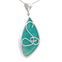 Amazonite Pendant Necklace (FA2104)