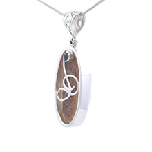 Lodolite Quartz Pendant Necklace (FA1031)