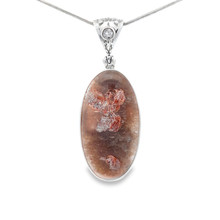 Lodolite Quartz Pendant Necklace (FA1031)