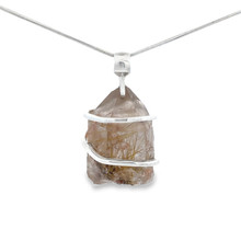 Rutilated Quartz Pendant Necklace (SE1793)